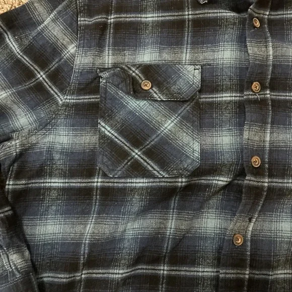 Jacks Shirt Men 2XL Blue Plaid Heritage Flannel Thick Heavy Cotton Lumberjack - Picture 3 of 6